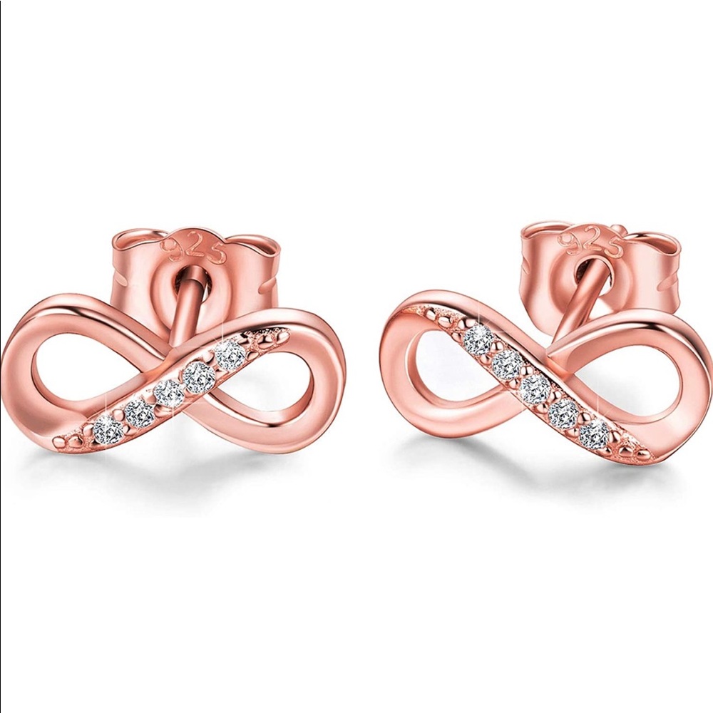 Sterling Silver Infinity Earrings - image 2